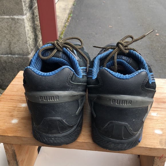 Puma ASTM F2413-11 Rio Low Mens Black/Blue Steel Toe Safety Work Shoes Size 13M - Picture 7 of 13